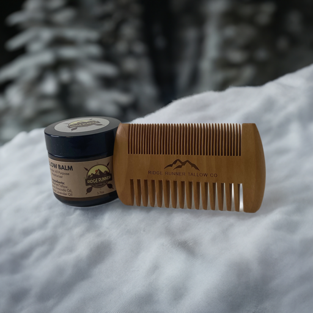 Mountain man tallow balm bundle, snow view2